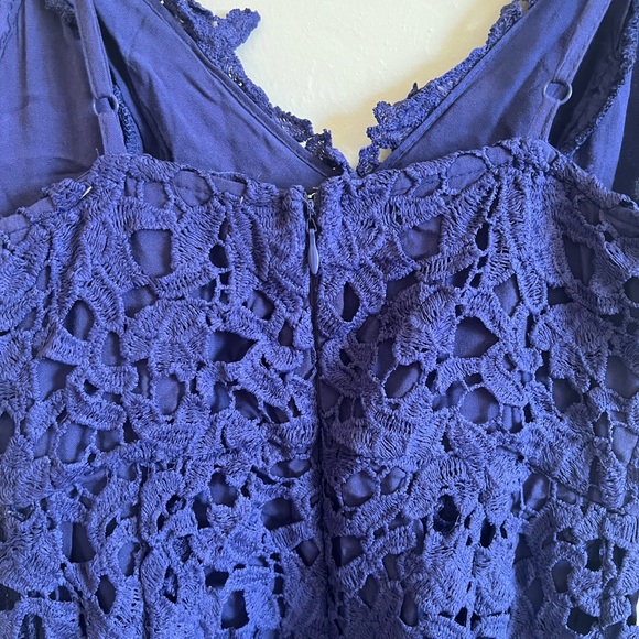 ASTR The Label Lace Crochet A Line Dress Purple Size Small - Picture 6 of 6